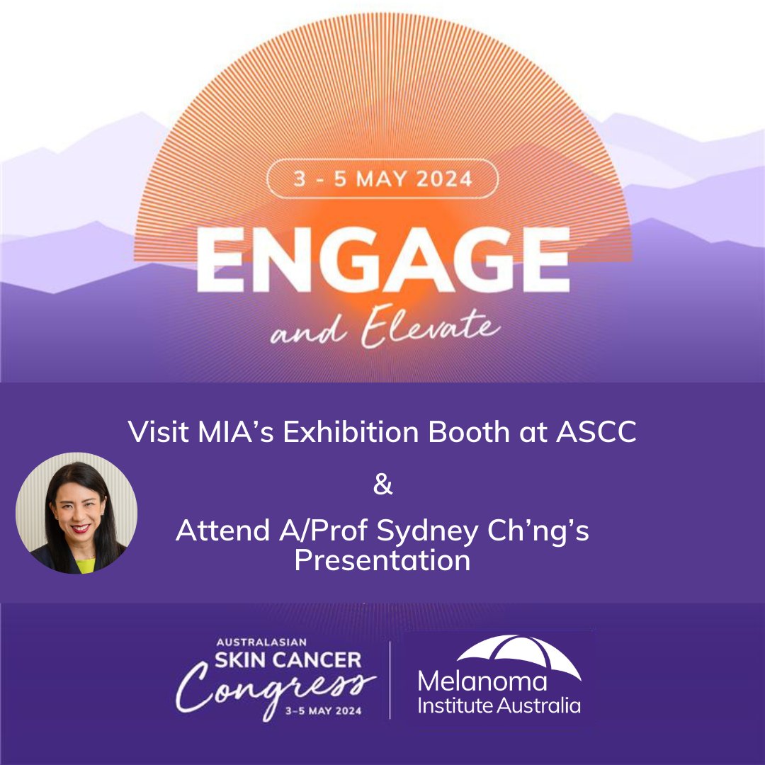 MIA is excited to be part of the 2024 #ASCC! We're looking forward to meeting the many skin cancer professionals in attendance. Visit us at our exhibition booth & keep an eye out for MIA's @drsydneychng who is presenting on lip surgery on Sat afternoon (Session 8).