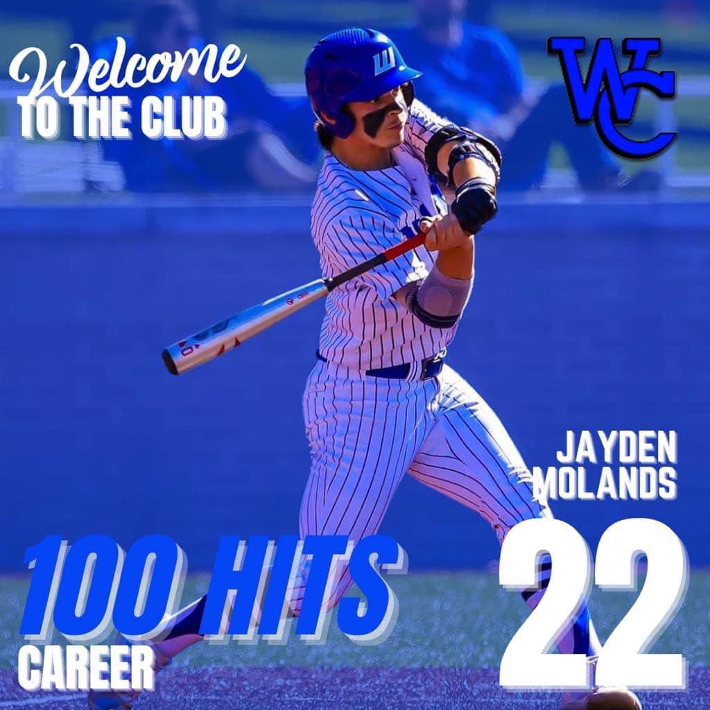 This is rare for anyone to do, but for a sophomore it’s unbelievable! Congrats @Jayden_Molands on your 100th Hit!