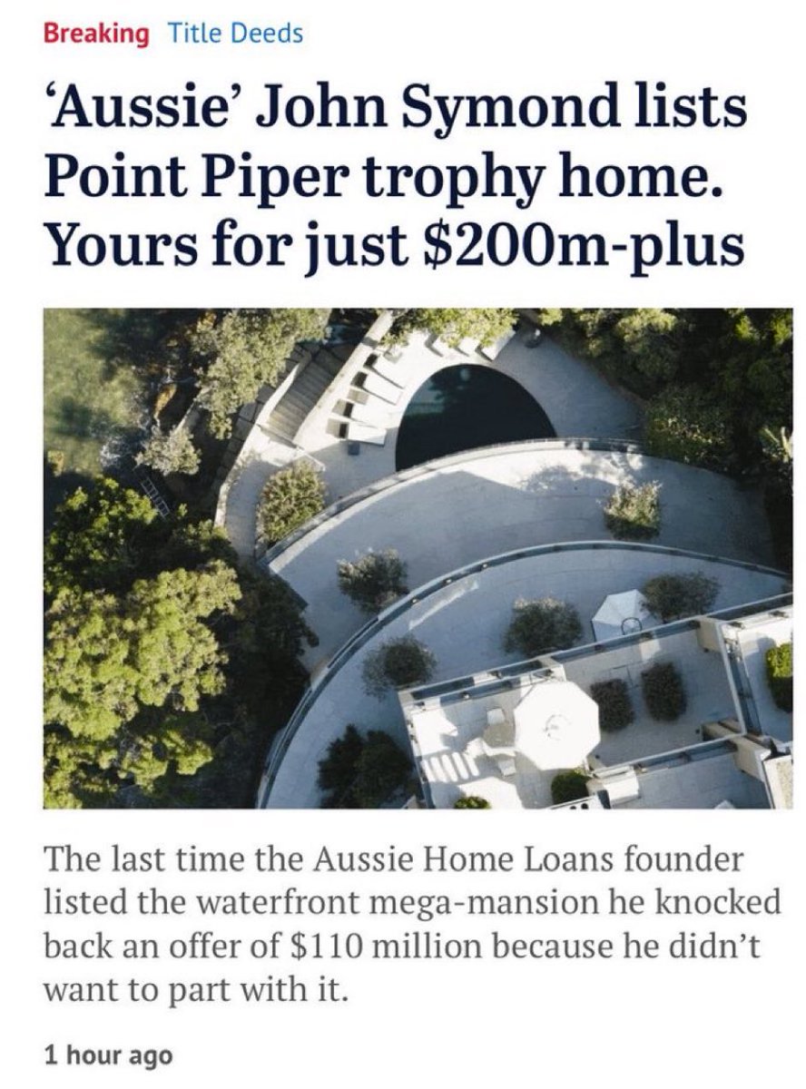 I have spoken to the Prime Minister and he will award the purchaser of this home Australian of the Year.