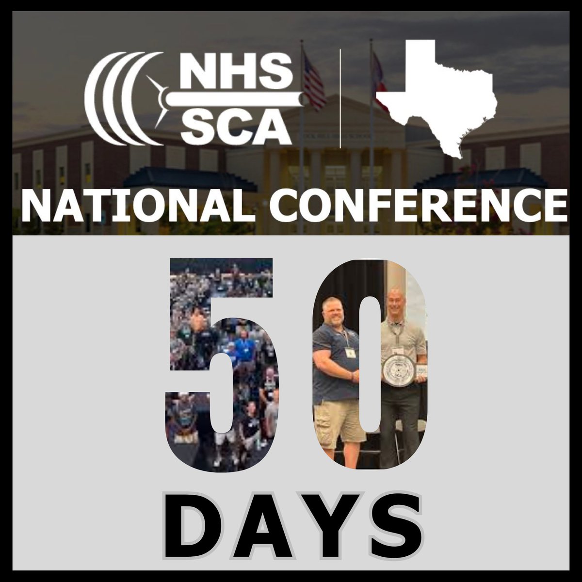 The countdown is ON! We're just 50 days from #NATCON2024 at Rock Hill High School, and it's shaping up to be a #Family Reunion like no other! Who's going?!? Share this post and tell us what you're looking forward to most!