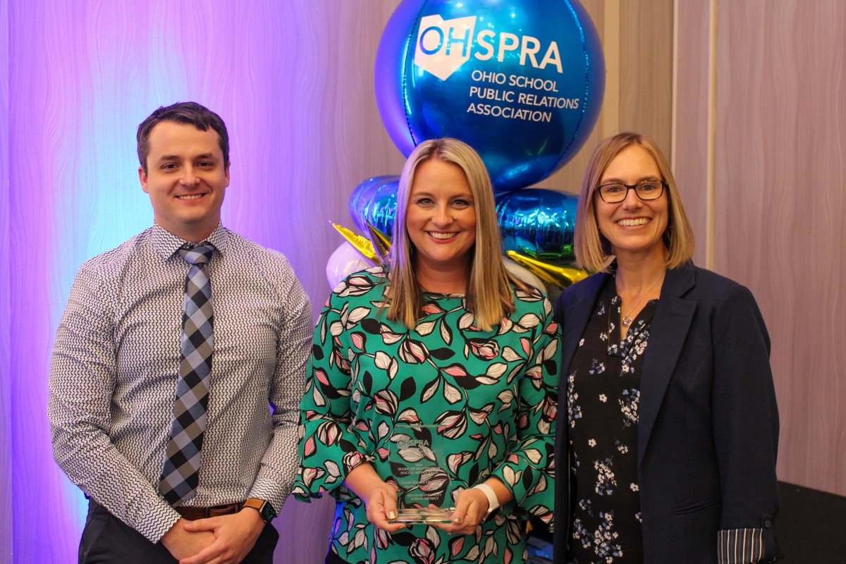 EvanDeboPR's tweet photo. A solid awards roundup for the @SWCSD Communications Department last week from the Ohio School Public Relations Association: 3 Mark of Excellence Awards for photography, special publication, and videography as well as the Mark of Distinction Award for our SWCSD Facebook page. https://t.co/DVbrgllDIj