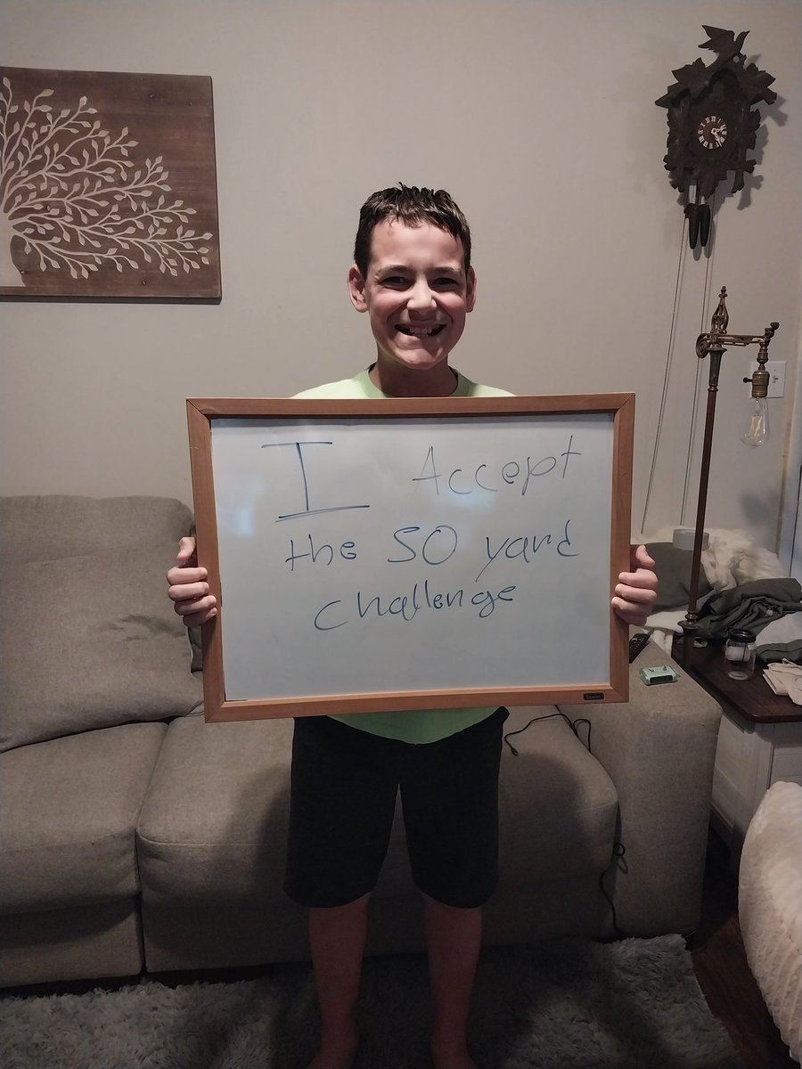 We got one from the home team ! It brings me great joy to share with you the news of a new addition to our family. Please join me in welcoming Dominic of Huntsville , AL to our fold! Dominic has stepped up & accepted our 50 yard challenge .By embracing this challenge, he has…