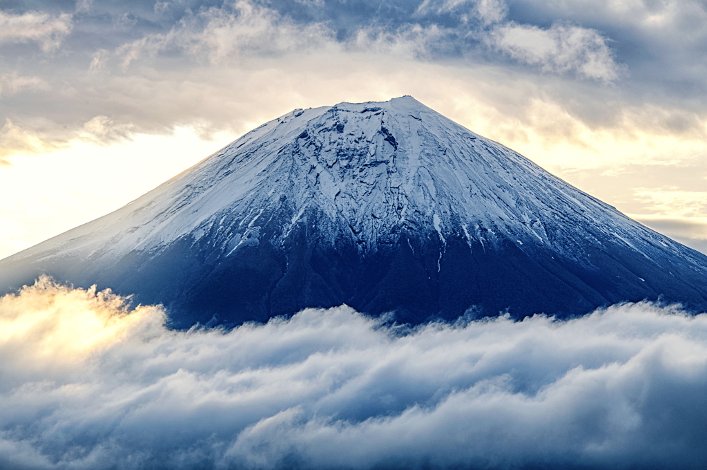 化粧直しした富士山のズーム！