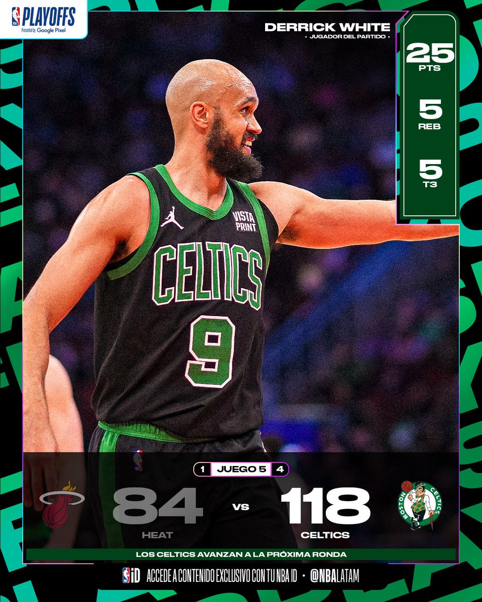 Los @celtics cerraron la serie ☘️ #NBAPlayoffs