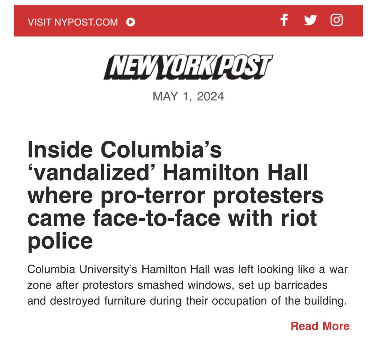 This epitomizes irresponsible journalism by @nypost, a blatant disregard for First Amendment rights. When journalism goes to the dogs, reporters attack students who protest the bombing to death of tens of thousands of kids and women with the backing and funding of the United