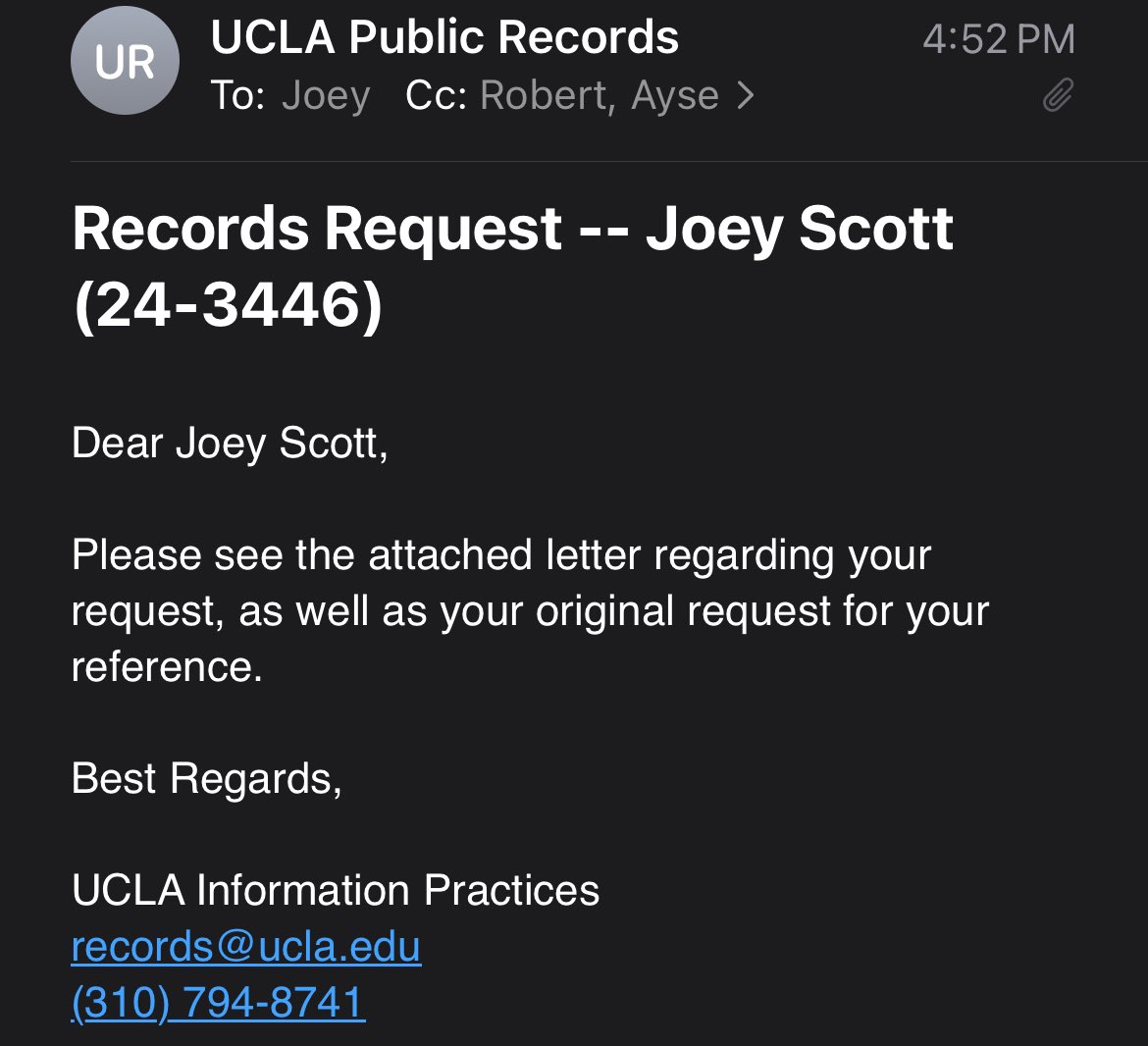 Records requests have been filed for UCLA communications with various agencies and the mayor.