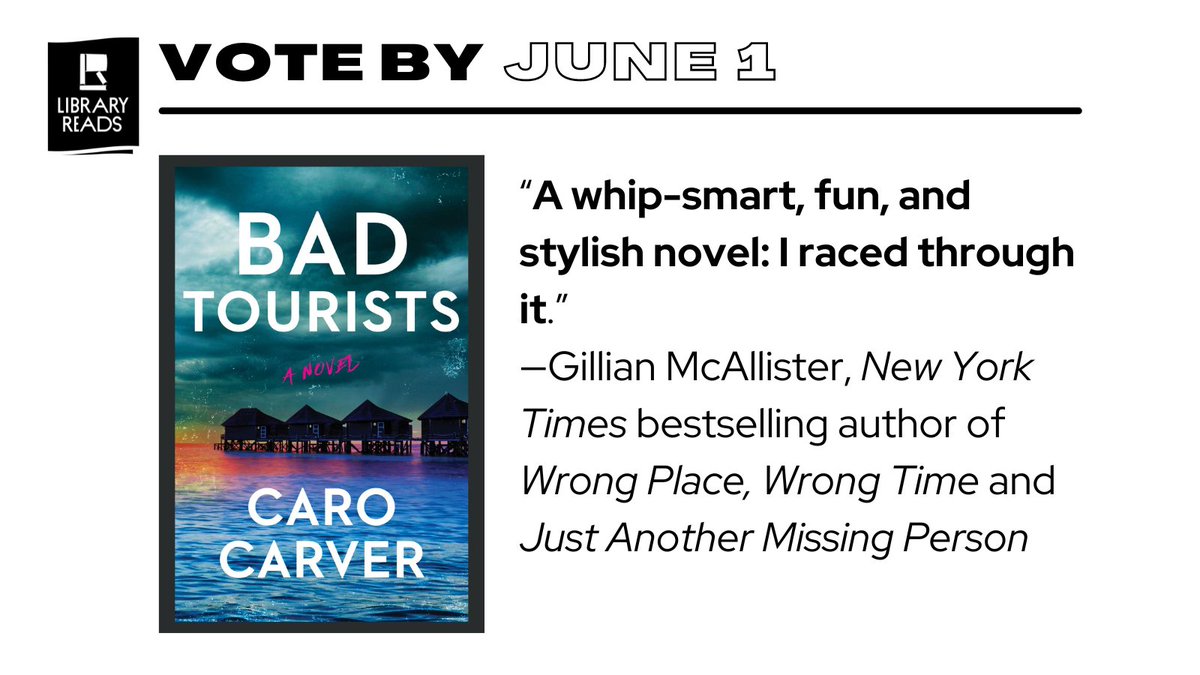 In BAD TOURISTS by Caro Carver, three tight-knit friends embark on an extravagant divorce trip to the Maldives where they can unwind and celebrate a new chapter in midlife—until they realize the resort of their dreams is harboring a killer. #EWGC @AvidReaderPress