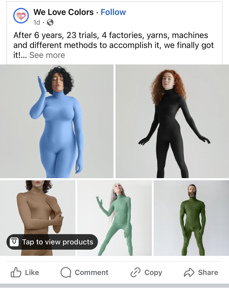 How are more people not talking about this! @welovecolors has released SEAMLESS bodysuits!! Perfect for when you need to airbrush yourself but are a lazy POS like me :D and just have someone airbrush the suit to make it look like you have muscles and wear that with your cosplay!