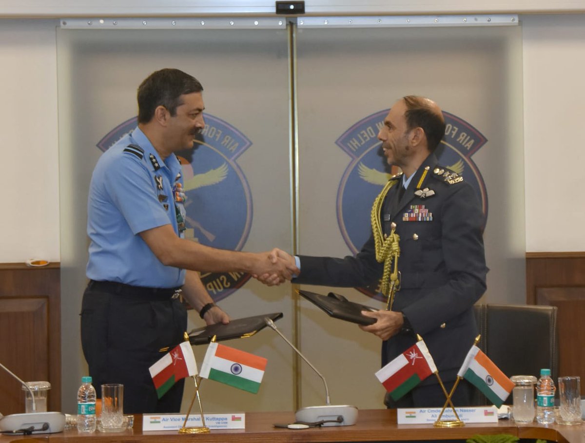 Indian Air Force and Royal Air Force of Oman Soar Together in 10th Air Staff Talks!