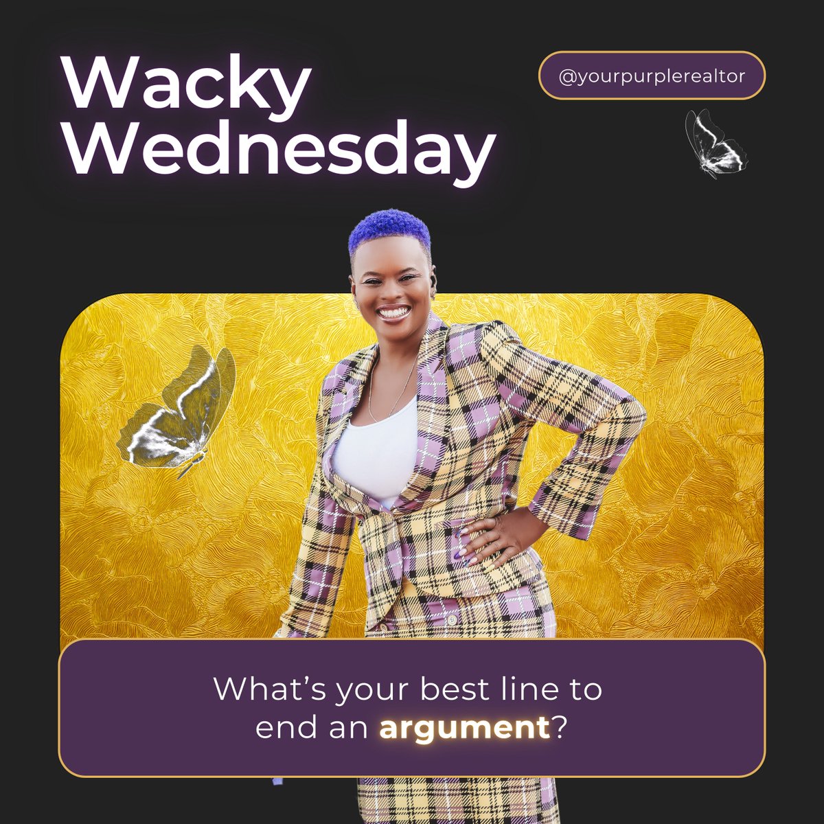 Ready for some wacky wisdom? What’s your best line to end an argument? 🤔💬 Share your secret weapon in the comments! #WackyWednesday #ArgumentEnders