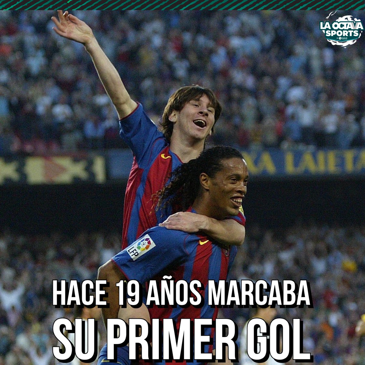 UNA FECHA PARA RECORDAR🥹⚽️

Hoy se cumplen exactamente 19 años de aquel momento en el que Lionel Messi hacía su debut y su primer gol en su carrera profesional👏😮‍💨

El resto es historia…

#TeDaMásEmociones