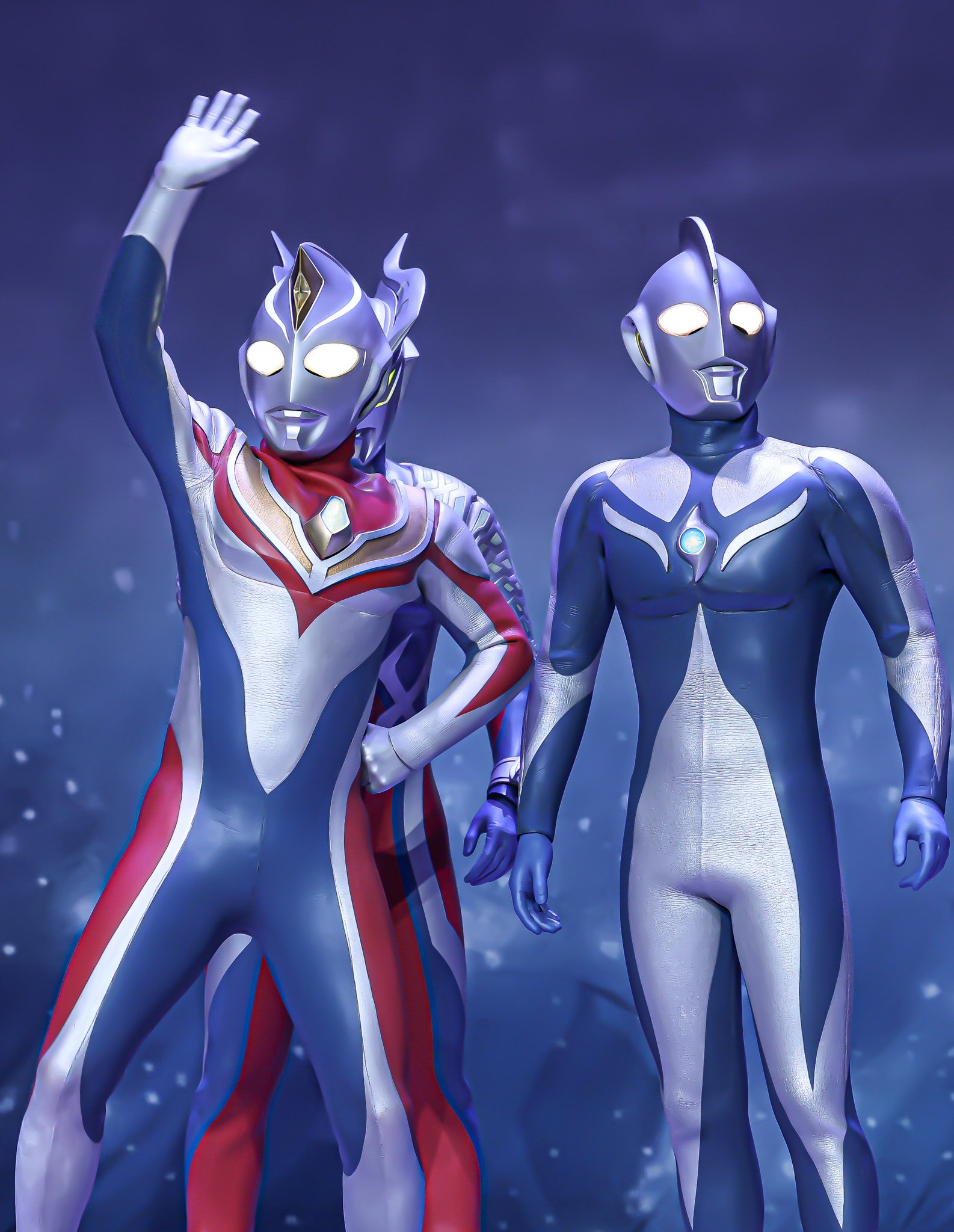 ジオラマ ウルトラマン コスモス・ゼロ・ダイナ ウルトラマンゼロ コスモス ダイナ ウルトラヒーローシリーズ