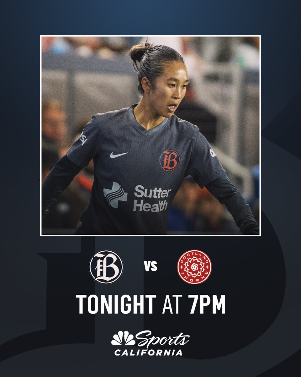 Bay FC vs. Portland Thorns is airing NOW on NBC Sports California and streaming here: rb.gy/xnmejn