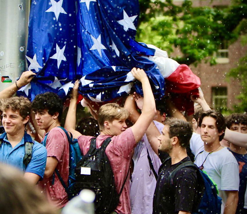 Over $260,000 raised within hours for group of students who defended American flag after it was torn down by Pro-Palestine activists. The patriotic students at UNC at Chapel Hill stood guard over the flag before raising it on the campus flagpole after it had been torn down and