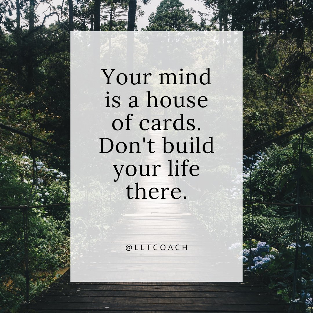 Your mind is a powerful tool, but not your master. Use it wisely, but don’t build your life on its shifting sands. #impermanence #mindfultraining #innerguidance #trustyourinstincts #beyondthemind #deepertruths #houseofcards