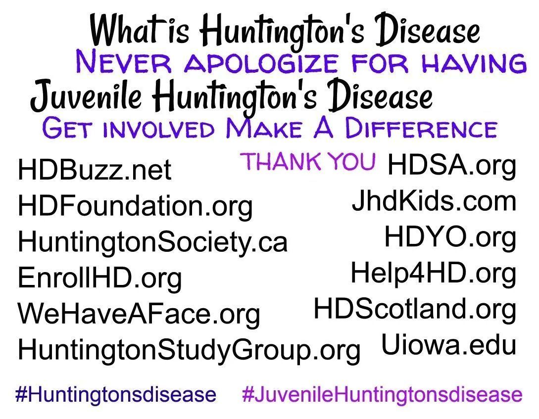 . Awareness leads to great things; 
Please Get involved 
what's left of my Family Thanks You. 
#letsTalkAboutHD 
#huntingtondisease 
#juvenilehuntingtonsdisease 
#huntingtonsdisease #JHDKIDS 
#CureHD #CureJhd #HDResearch 
🧠 🧠 🧠 🧠 🧠 🧠 🧠 🧠 🧠 🧠