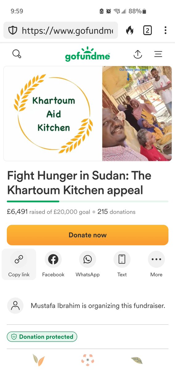 It cannot be streesed enough how VITAL this campaign is. THIS CAMPAIGN QUITE LITERALLY DETERMINES WHO DOES AND DOES NOT STARVE TO DEATH IN AREAS OF SUDAN! Retweet, like, boost, and DONATE WHATEVER YOU CAN TO SAVE SUDANESE LIVES! gofund.me/52bf2ca3