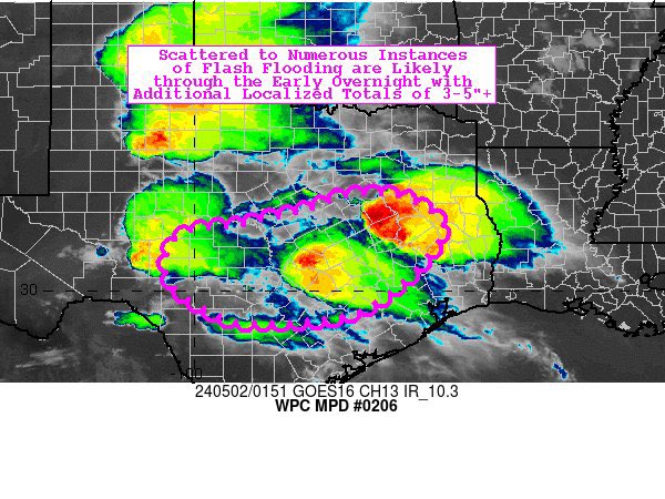 Flash flooding concerns continue. Could see scattered to numerous instances of flash flooding into the overnight hours across Central Texas. #txwx #atxwx