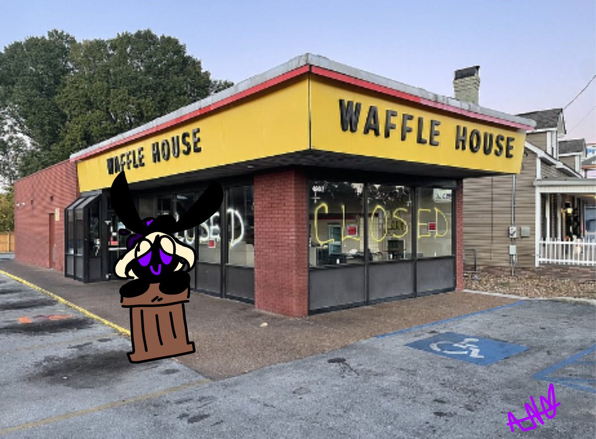 People can now be married at the abandoned waffle house #meme #art #oc #lol #wafflehousememes #wafflehouse