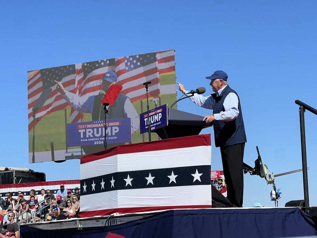 Another fantastic rally for the 47th President of the United States, @realDonaldTrump! The energy and enthusiasm was incredible. We will deliver Michigan for Trump and win up and down the ballot this November.
