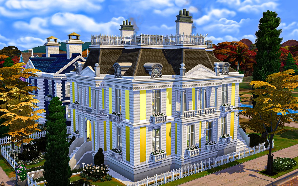#TBT to my 62nd build The Classic Yellow, which was the second in my series of classical mini mansions. Unfortunately it always crashes my game, i wonder why?🤔 #TheSims #TheSims4 #ShowUsYourBuilds @TheSims @TheSimmersSquad