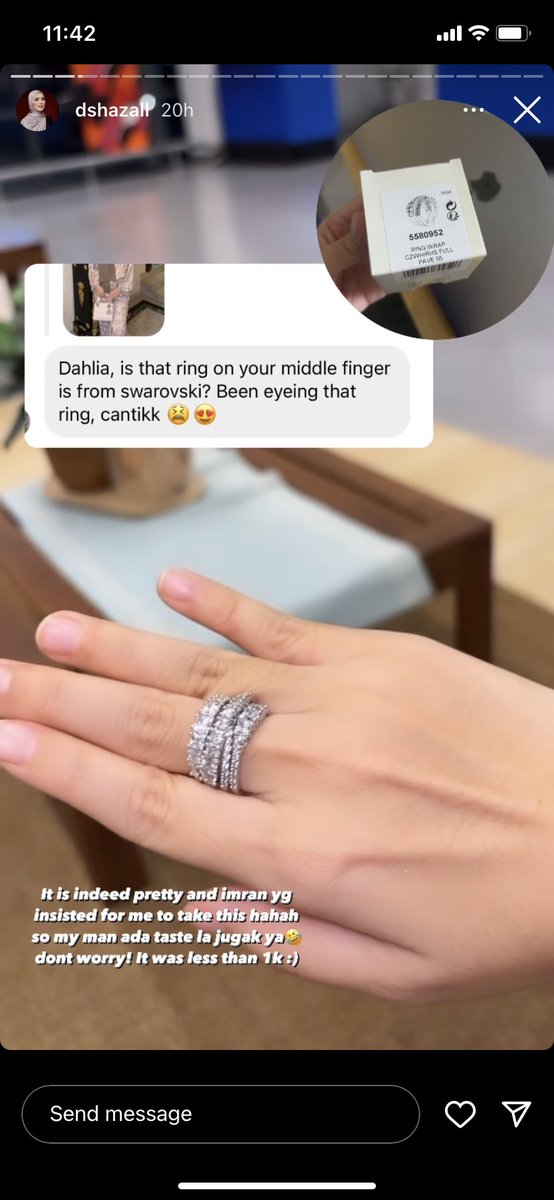 Eh Neelofa pun pakai cincin viral ni ke?

Check harga jap sebab Dahlia kata less than RM1k… 👀