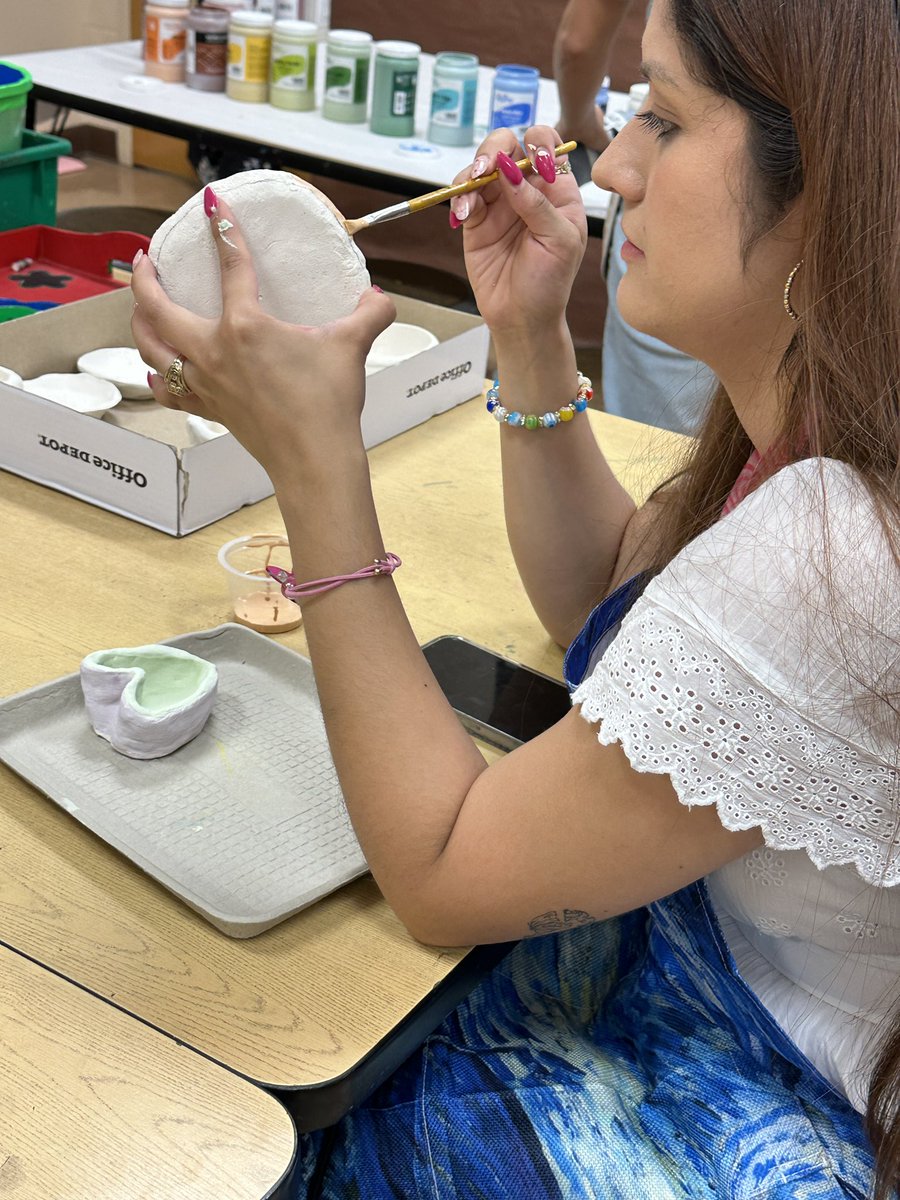 Staff Workshop - Glaze Day! These clay masterpieces are almost finished 🔥@ElementaryMcbee @AISDArts @AustinISD