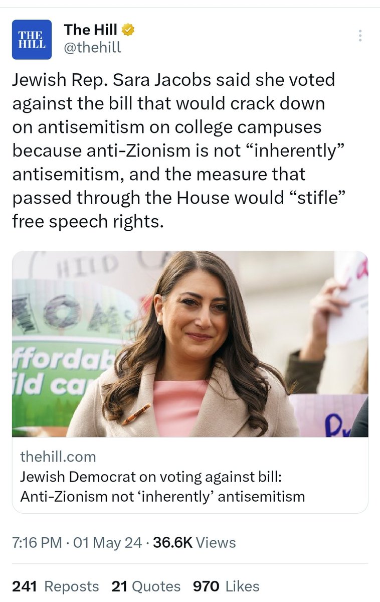 The framing of HR6090 as, 'the bill that would crack down on antisemitism on college campuses,' is inaccurate. HR6090 is the bill where criticism of America is allowed and criticism of Israel is not.