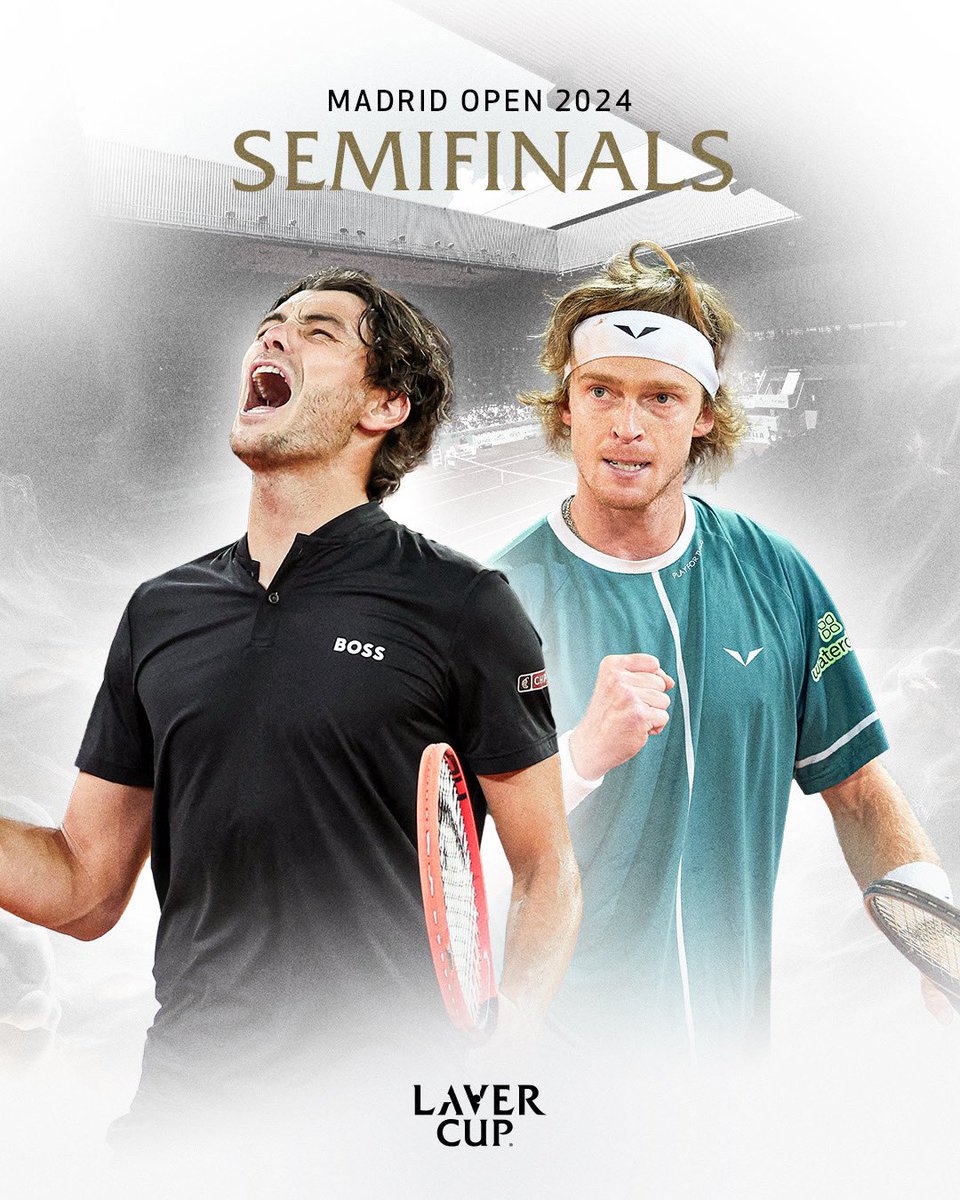 A Laver Cup Vancouver 2023 rematch awaits in the Madrid 2024 semifinals. Who will win: Taylor Fritz or Andrey Rublev?