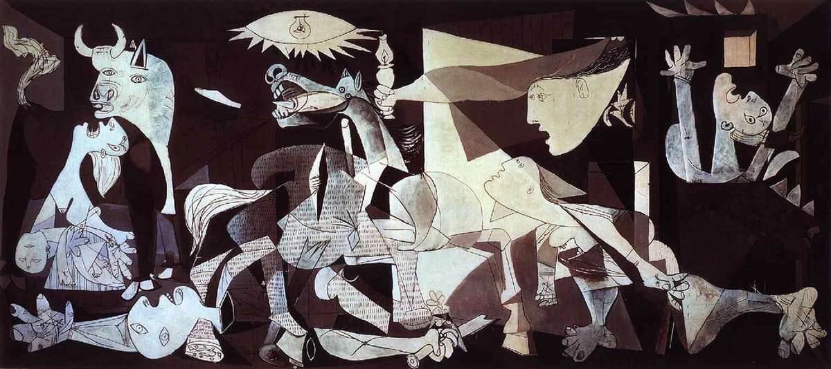 'It was here in this room that I painted Guernica.'
#NYRBWomen24 #readwomen24

- Brassaï photo of Picasso in the window of his studio
- Guernica