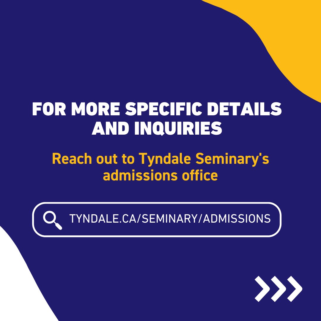 Considering seminary studies? Explore Tyndale's flexible options: full-time or part-time, in-person or online. Discover degrees like MTS, MDiv, MA, ThM, DMin, and specialized programs. Start your journey with us! 📚 Learn more at tyndale.ca/seminary.