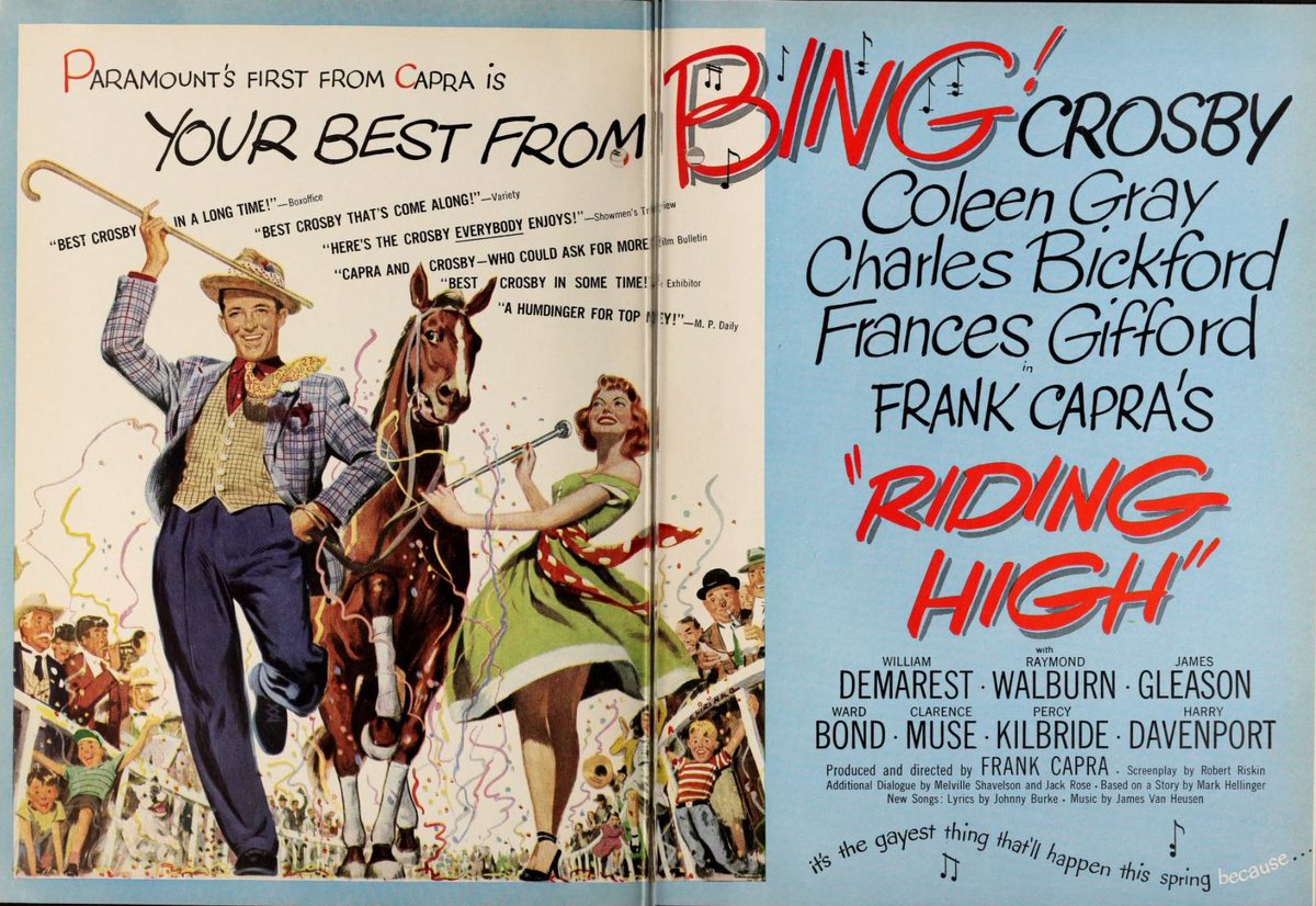 1950 Bing Crosby in RIDING HIGH, great supporting cast