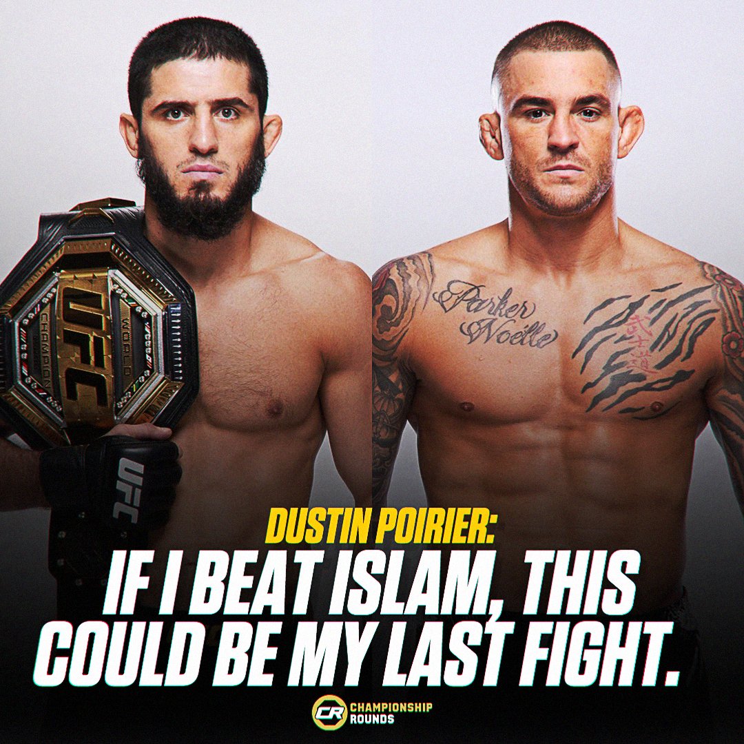 Dustin Poirier was asked if he would retire with a win over Islam Makhachev at #UFC302 'It could be [my last fight]. I haven't made an official decision yet, but it could be. I've said this over and over again, I still have a lot of tread on the tires. I can beat these young