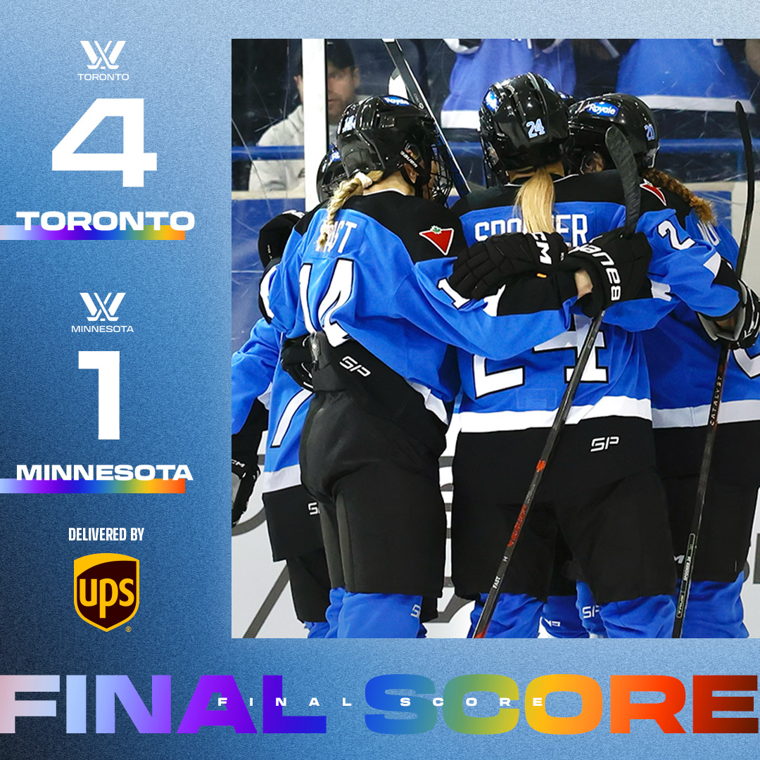 THIS ONE WAS FOR YOU, TORONTO! 💙 PWHL Toronto x @UPS