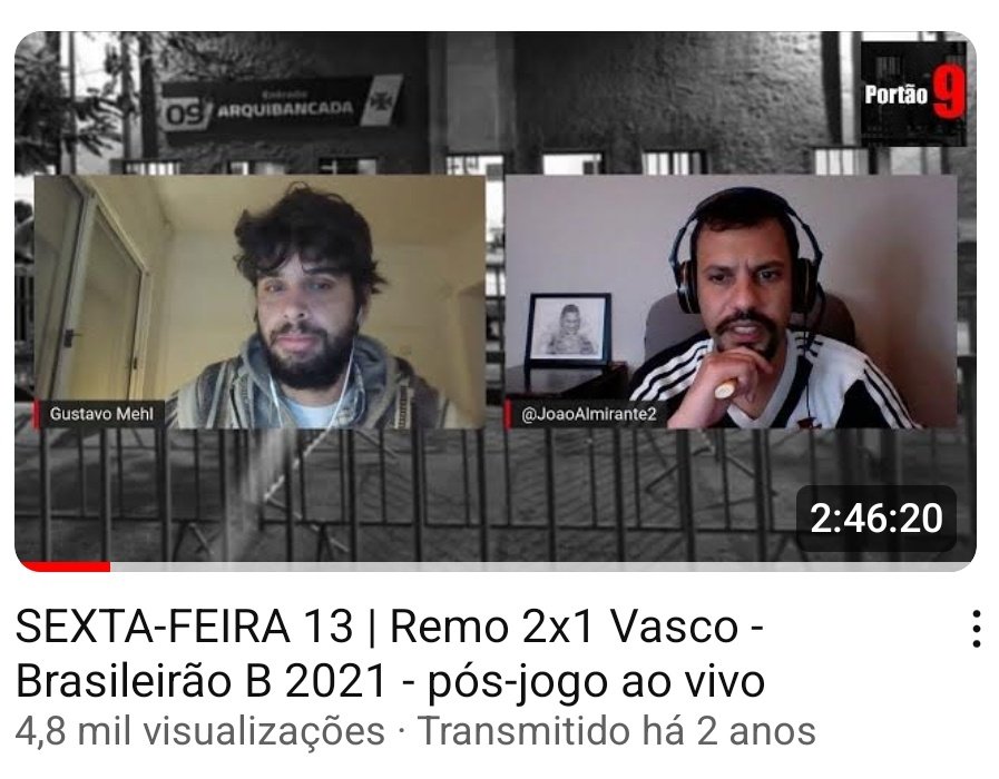 De vez em quando o algoritmo me joga umas bombas pra eu lembrar que a vida é dura há muito tempo