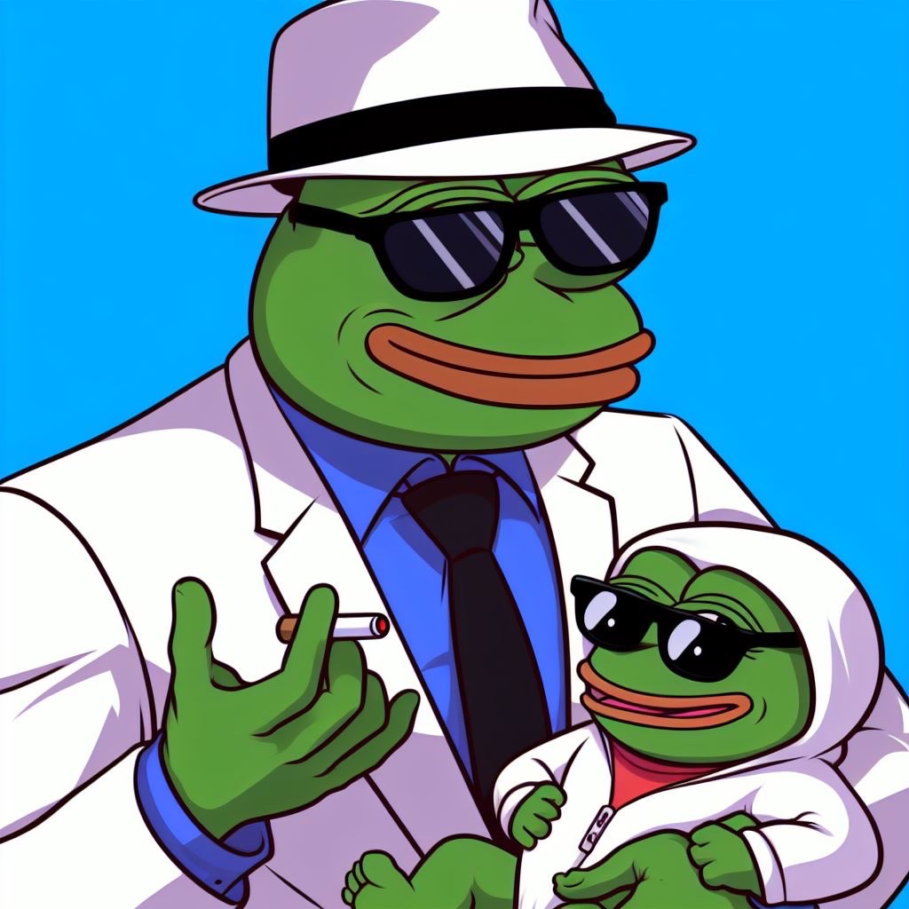 Papapepeonbase's tweet photo. Like Pape, Like Pepe 😎  @pepecoineth 

#BASED #Coinbase #ETH #PEPE https://t.co/4qA0B4pYzM