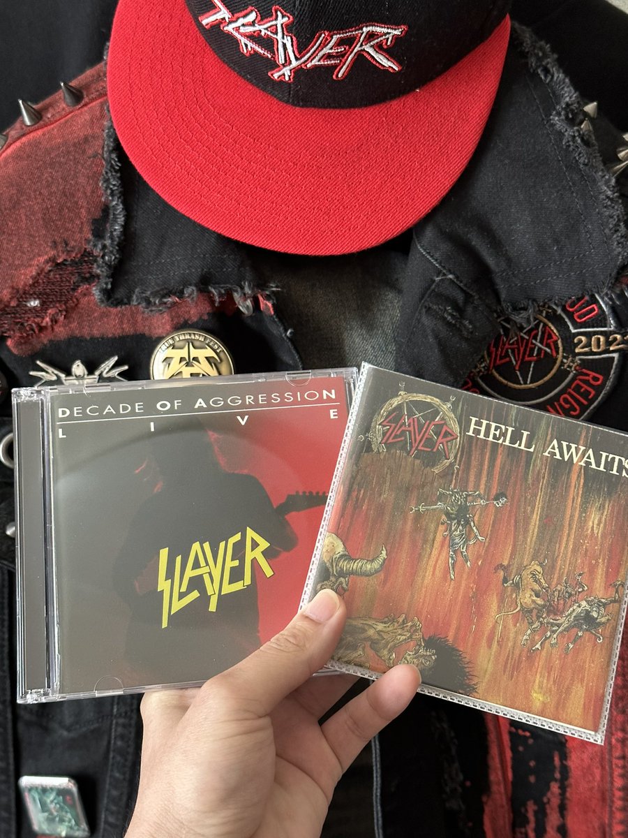 #今日のヘヴィメタル盤💿 #SLAYER🇺🇸 #HELLAWAITS #DECADEOFAGGRESSION #LIVE #THRASHMETAL