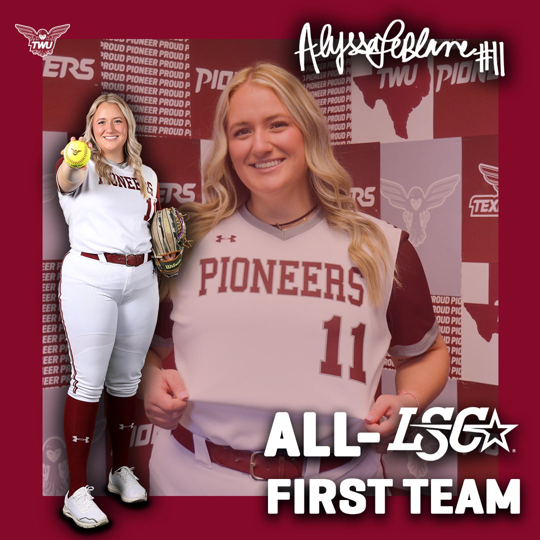 For the 𝙁𝙊𝙐𝙍𝙏𝙃 Year in a 𝙍𝙊𝙒 ‼️

Alyssa LeBlanc was named to the All-LSC First Team! 

#PioneerProud | #Team38