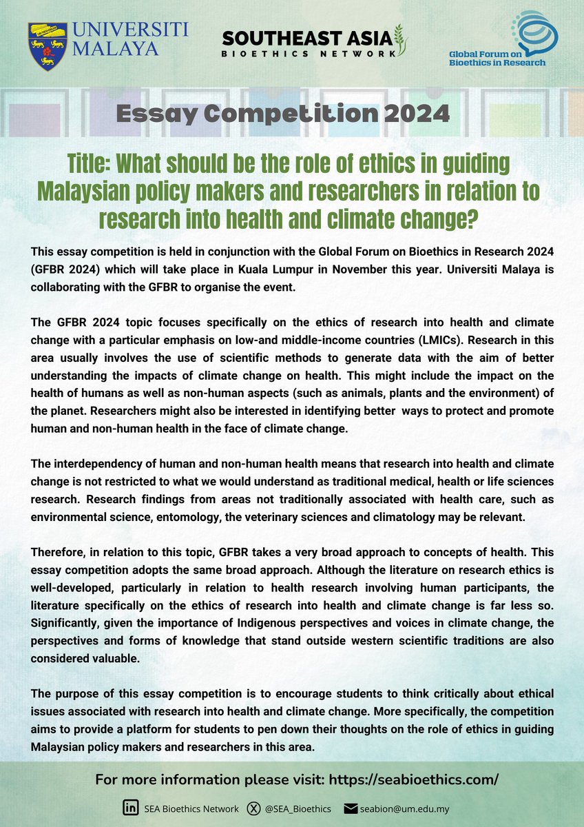 Southeast Asia Bioethics Network tweet media