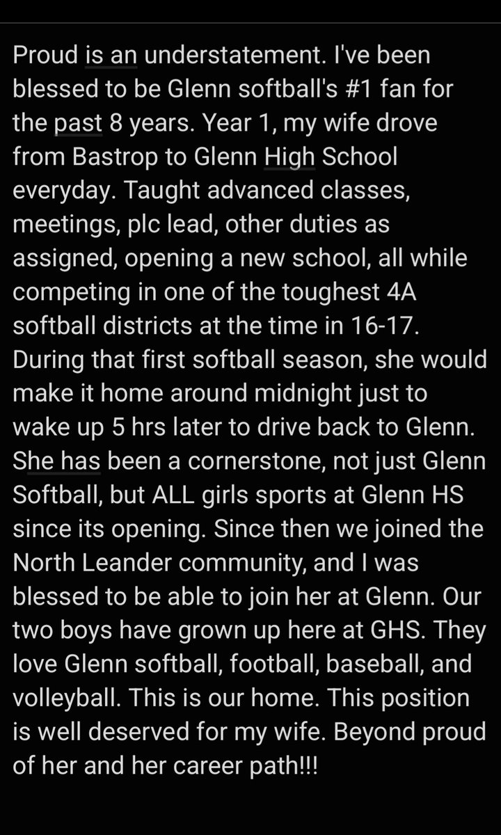 coachguz63's tweet photo. Beyond PROUD of my wife being named Glenn High School Assistant Athletics Coordinator! Honored to be at her side through this journey! Her impact goes beyond sports! Leads with love and cares deeply for her athletes. Congrats @Coach_ThomeGuz on this promotion! #Vamos https://t.co/ebHQ1JsGVz