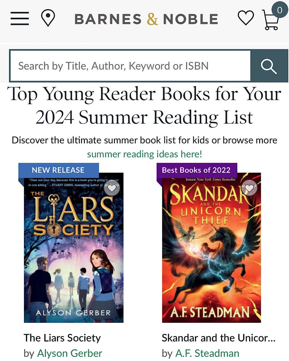 SO excited that THE LIARS SOCIETY is a @barnesandnoble Top Young Reader Books for Your 2024 Summer Reading List! 🗝️ @scholastic ⚜️Knives Out for the family 🔎 a middle grade mystery 🗝️set at a New England prep school 🌲a private island 🤫a secret society ⛔️dangerous secrets
