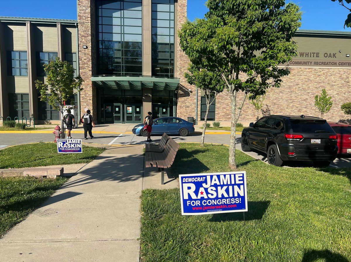 Polling sites all over Maryland’s beautiful 8th district are ready for voters!

Don’t forget, Early Voting for the Maryland Primaries starts tomorrow and continues through Thursday, May 9th! Polls are open daily from 7am to 8pm. More information here: bit.ly/3Uik2qG