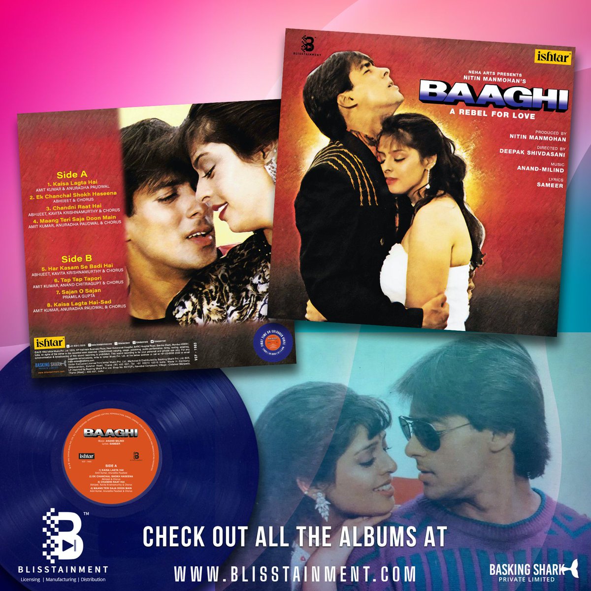 Calling all Vinyl Lovers! Add 'Baaghi' Vinyl to your collection today. Shop now! Link in bio!

#BaaghiVinyl #vinylcollectors #vinylcrafts #vinylcover #vinylcollective #vinyl #vinyloftheday #vinyladdict #vinylcollection