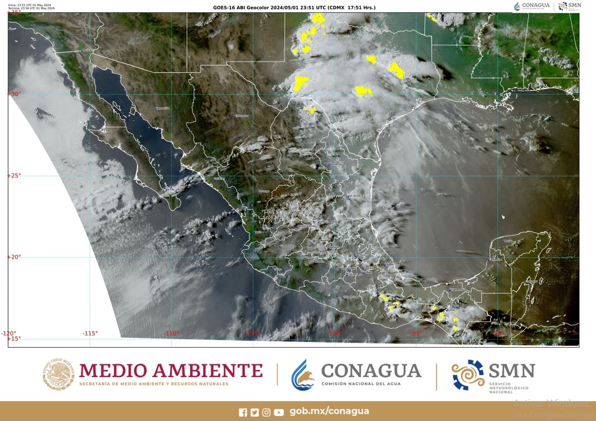 Se pronostican #Lluvias puntuales fuertes en #Coahuila, #Oaxaca y #Chiapas Más información en: gob.mx/conagua/prensa…