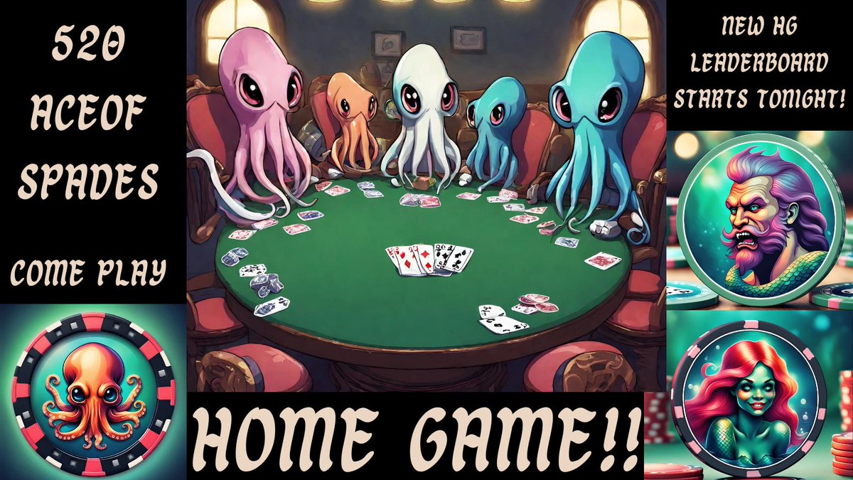 Brand New 520AceOfSpades Home Game Leaderboard Starts Tonight!  Monthly prizes for 1st/2nd/3rd!

$1 Buy-in @ 9:30 PST Every Night of the Week Exclusively on @ACR_POKER!

twitch.tv/520AceOfSpades
kick.com/TheAceOfSpades

#BeardedPokerDad #PositivePoker #ACRPoker #OnlinePoker