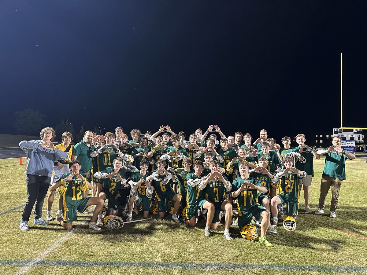 Apex Athletics (@apexhsathletics) on Twitter photo Peaks Up for an Apex men’s lacrosse state playoff win tonight over Friendship! <a href="/ApexHighSchool/">Apex High School</a> <a href="/apexcougarclub/">Apex Cougar Club</a> Peaks Up for an Apex men’s lacrosse state playoff win tonight over Friendship! <a href="/ApexHighSchool/">Apex High School</a> <a href="/apexcougarclub/">Apex Cougar Club</a>