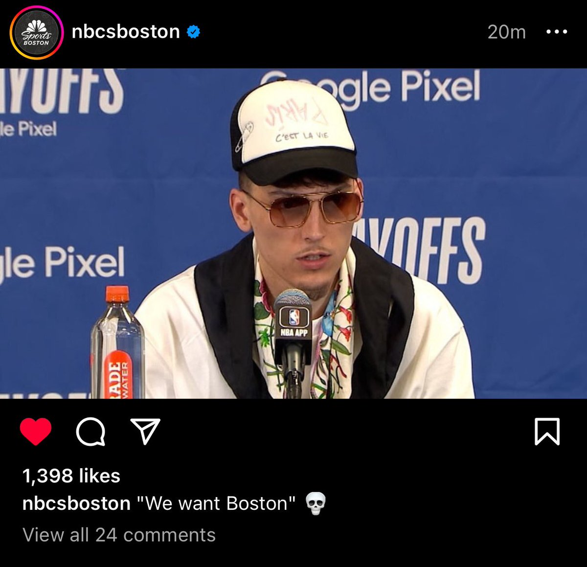 Tbh @NBCSBoston is the funniest insta page out there