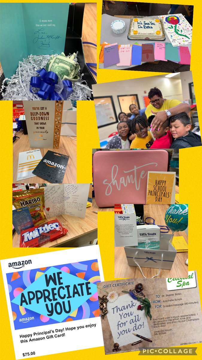 Today, I was showered with love, hugs, words of affirmation, lunch, gifts, and more for National Principal's Day ♥️💛💙 I'm beyond grateful to be the Cub's Leading Lady🌟 @ConleyHillsCubs