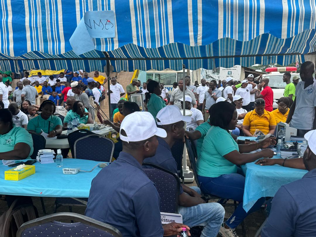 @ghbeatstroke in collaboration @erhkorg Diabetes and Hypertension Clinic in partnership with @WorldHyperLeag @worldheartfed @GhanaNcd @AfricanStroke Organized Screening exercise for workers in commemoration of Labour's Day on the 1st of May,2024 @ilo @UNGeneva @mohgovgh