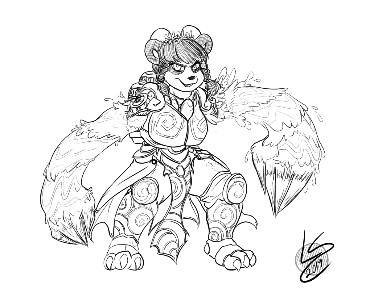 Since Resto Shaman won the poll, I am going to revive this character concept I had a few years ago of a monk that lost her arms and bargained with some river spirits for these new ones! (I absolutely was inspired by Korra!) 🎨- @/LunarSpy